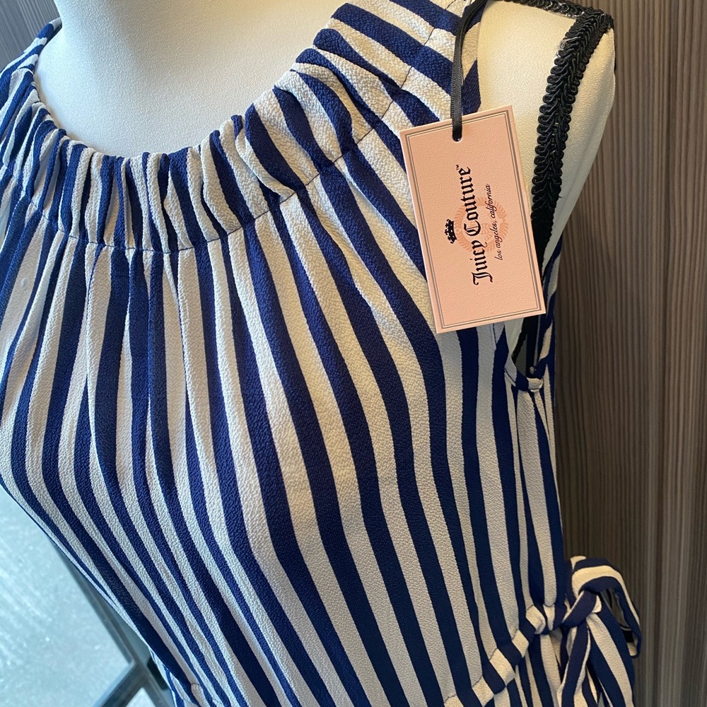 NWT Juicy Couture Navy & White Striped sundress ☀️